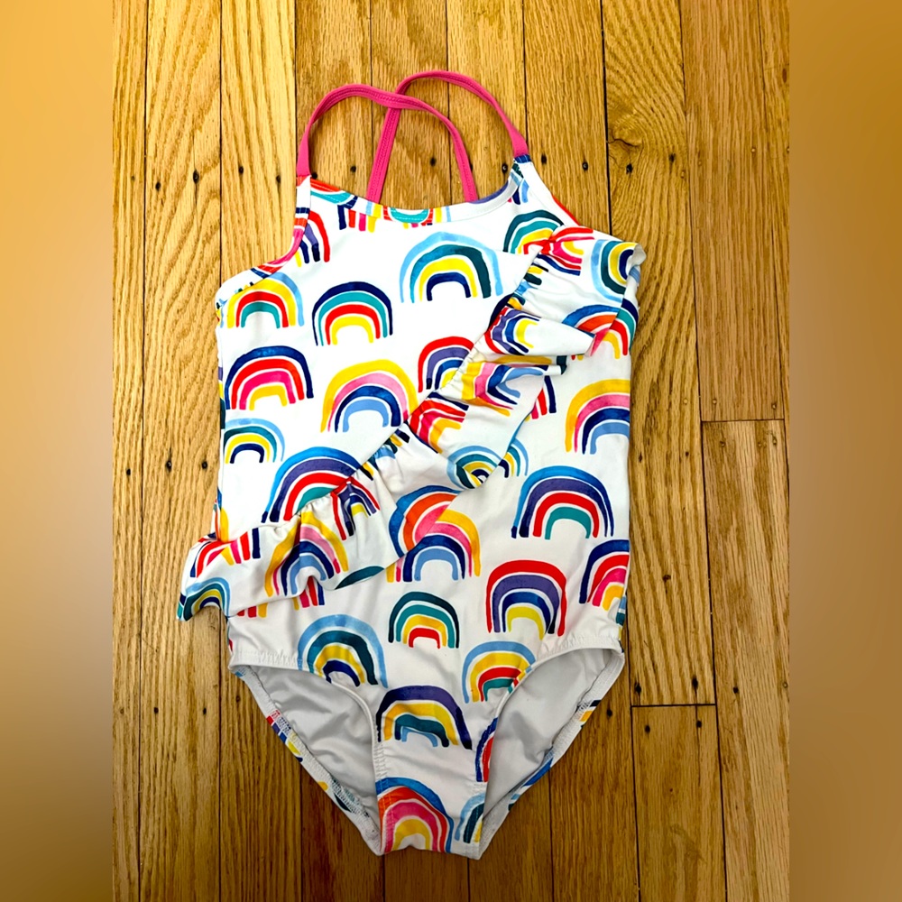 Tucker and Tate swimwear rainbow one piece swimsuit